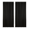 Artiss 2X Blockout Curtains Eyelet 300x230cm Black Shine