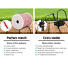 Giantz Fence Energiser 5KM Solar Powered Electric 500M Poly Wire Insulator