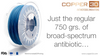 PLA Filament Copper 3D PLActive - Innovative Antibacterial 2.85mm 50gram Sky Blue Color 3D Printer Filament