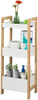 3-Tier White Storage Bathroom Shelf