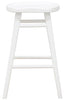 Scandinavian Timber Kitchen Counter Stool (White)