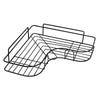 GOMINIMO Corner Shower Caddy with Hooks and Adhesive (Black) GO-CSS-100-SF