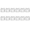 10x 300ml Flint Glass Jars + Twist Lids - Round Food Cosmetic Packing Containers