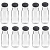 10x 1L Flint Glass Jars + Twist Finish Lids - Round Food Storage Preserving
