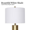Sarantino Metal and Marble Table Lamp in Black