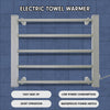Pronti Heated Towel Rack Electric Bathroom Towel Rails Warmer Ev-90- Silver
