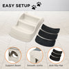 Furtastic 38cm Foldable Pet Stairs Ramp - White