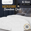 Laura Hill 500GSM Microfibre Bamboo Quilt Comforter Doona - King