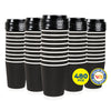 Party Central 480PCE Disposable Coffee Cups & Lids Microwave Safe 230ml