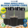 Party Central 480PCE Disposable Coffee Cups & Lids Microwave Safe 230ml