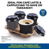 Party Central 480PCE Disposable Coffee Cups & Lids Microwave Safe 230ml