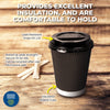 Party Central 480PCE Disposable Coffee Cups & Lids Microwave Safe 230ml