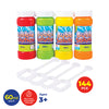 Party Central 144PCE Bubble Solution & Wands Non-Toxic Unscented Formula 60ml