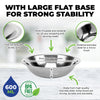Home Master 36PCE Mixing Bowl High Quality Polished Stainless Steel 600ml