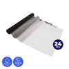 Home Master 24PCE PVC Anti Slip Liners Waterproof Black Grey White 50 x 200cm