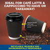 Party Central 96PCE Coffee Cups Matching Lids Disposable Triple Layered 230ml