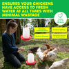 Pet Basic 24PCE Automatic Poultry Water Dispenser 3L Carry Handle 20 x 26cm