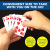 Party Central 24PCE Mini Traditional Playing Cards Tear Resistant 45 x 60mm