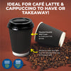 Party Central 480PCE Coffee Cups Matching Lids Disposable Triple Layer 350ml