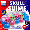 Party Central 12PCE 100g Shimmering Galaxy Slime In Skull Casing Non Stick