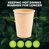Party Central 1000PCE 354ml Coffee Cups Disposable Recycable 8.5 x 11cm