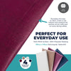 Home Master 24PCE Tablecloths Flannel Back Waterproof Reusable 175cm