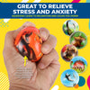 Party Central 36PCE Dinosaur Stress Balls High Quality Rubber Soft Toy 6.3cm