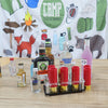 Hunting Gift 12 Red Gauge Shotgun Shell Shot Glasses Set with PU Leather Bag