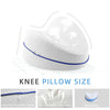 Leg Knee Support Pillow, Orthopedic Memory Foam Wedge Contour Pillow for Thighs, Leg Pillow for Back Hip Legs Knee Support Wedge and Pressure Relief, Washable Cover