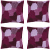 Pack of 4 Giovanni Fuchsia Purple Cushion Cover Made In Europe