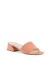 Leather Pink Sandals with 4cm Heel - 39 EU