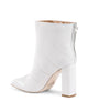 Quilted Leather Ankle Boots with Zip Closure - 39 EU