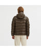 Reversible Hooded Jacket with Zip Closure and Duck Feather Padding L Men
