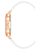 Rose Gold Analog Fashion Watch with Rhine Stone Facing One Size Women
