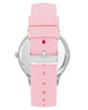 Silver Analog Fashion Watch with Rhine Stone Facing One Size Women