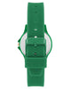 Green Fashion Quartz Analog Watch with Rhinestone Facing One Size Women