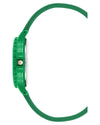 Green Fashion Quartz Analog Watch with Rhinestone Facing One Size Women