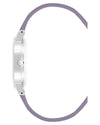 Silver Rhinestone Fashion Watch with Analog Display One Size Women