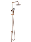 2023 Brushed Rose Gold Copper Solid Stainless Steel 304 made shower set w diverter 200 mm head sprayer hand held head