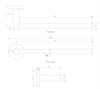 2024 Round New Toliet Roll Holder brushed copper hand towel holder
