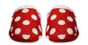 ARCHLINE Orthotic Slippers Slip On Scuffs Pain Relief Moccasins - Red Polka Dot - EUR 38 (Womens US 7)