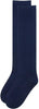 1x Pair School Uniform Knee High Socks Cotton Rich Girls Boys Kids - Navy - 13-3 (8-10 Years Old)