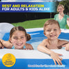 Bestway Inflatable Pentagon Shaped Pool Fitted With Headrests & Seats 575L